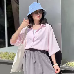 شومیز زنانه سیلک باکسی