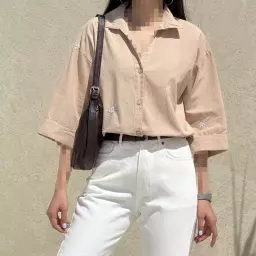 شومیز زنانه طرح برگ