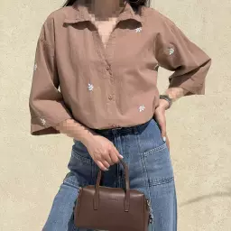 شومیز زنانه طرح برگ