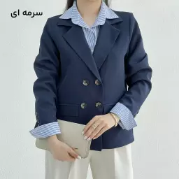 کت زنانه کرپ چهار دکمه