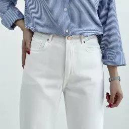 شلوار زنانه جین چیل کات سفید