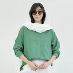 شومیز زنانه لینن جلو دکمه