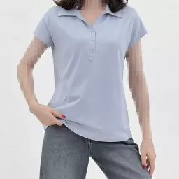 تیشرت زنانه سه دکمه