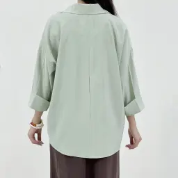 شومیز زنانه سیلک آستین پاکتی