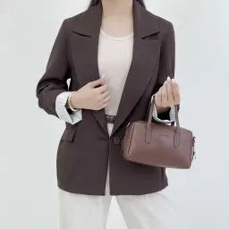 کت کرپ زنانه آستین راه راه