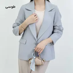 کت کرپ زنانه آستین راه راه