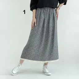 دامن زنانه نخی پایین دانتل