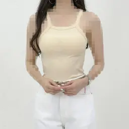 تاپ زنانه دو بند کرکره ای