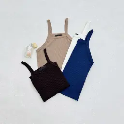 تاپ زنانه دو بند کرکره ای