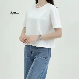 تیشرت کراپ زنانه بیسیک