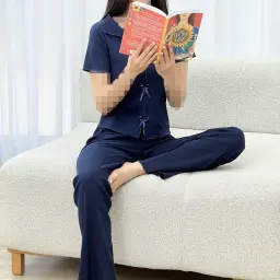 ست راحتی زنانه جلو پاپیون