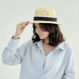 کلاه حصیری زنانه ساحلی