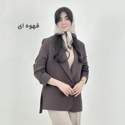 کت زنانه کرپ دکمه نما