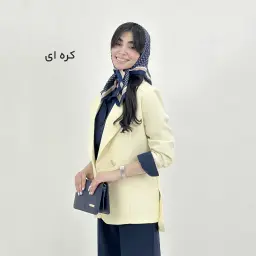 کت زنانه کرپ دکمه نما