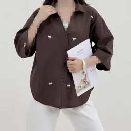 شومیز زنانه طرح پاپیون