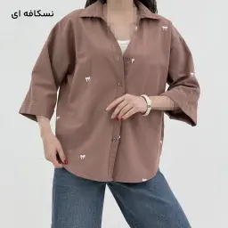 شومیز زنانه طرح پاپیون