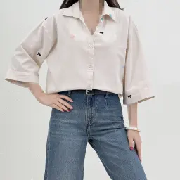 شومیز زنانه طرح پاپیون