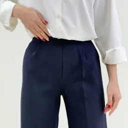 شلوار پارچه ای پشت کش کرپ