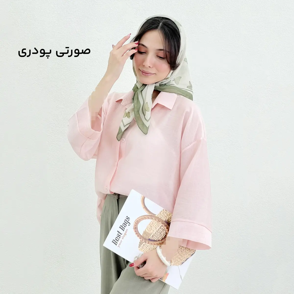 شومیز زنانه شیشه ای