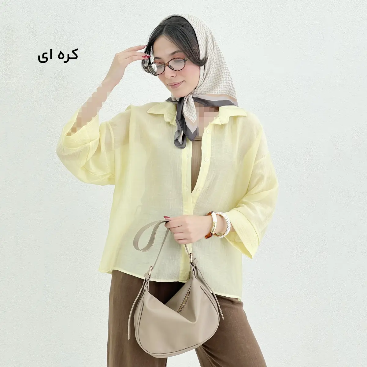 شومیز زنانه شیشه ای