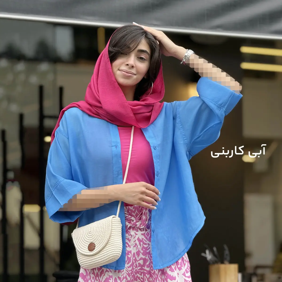 شومیز زنانه رنگی شیشه ای
