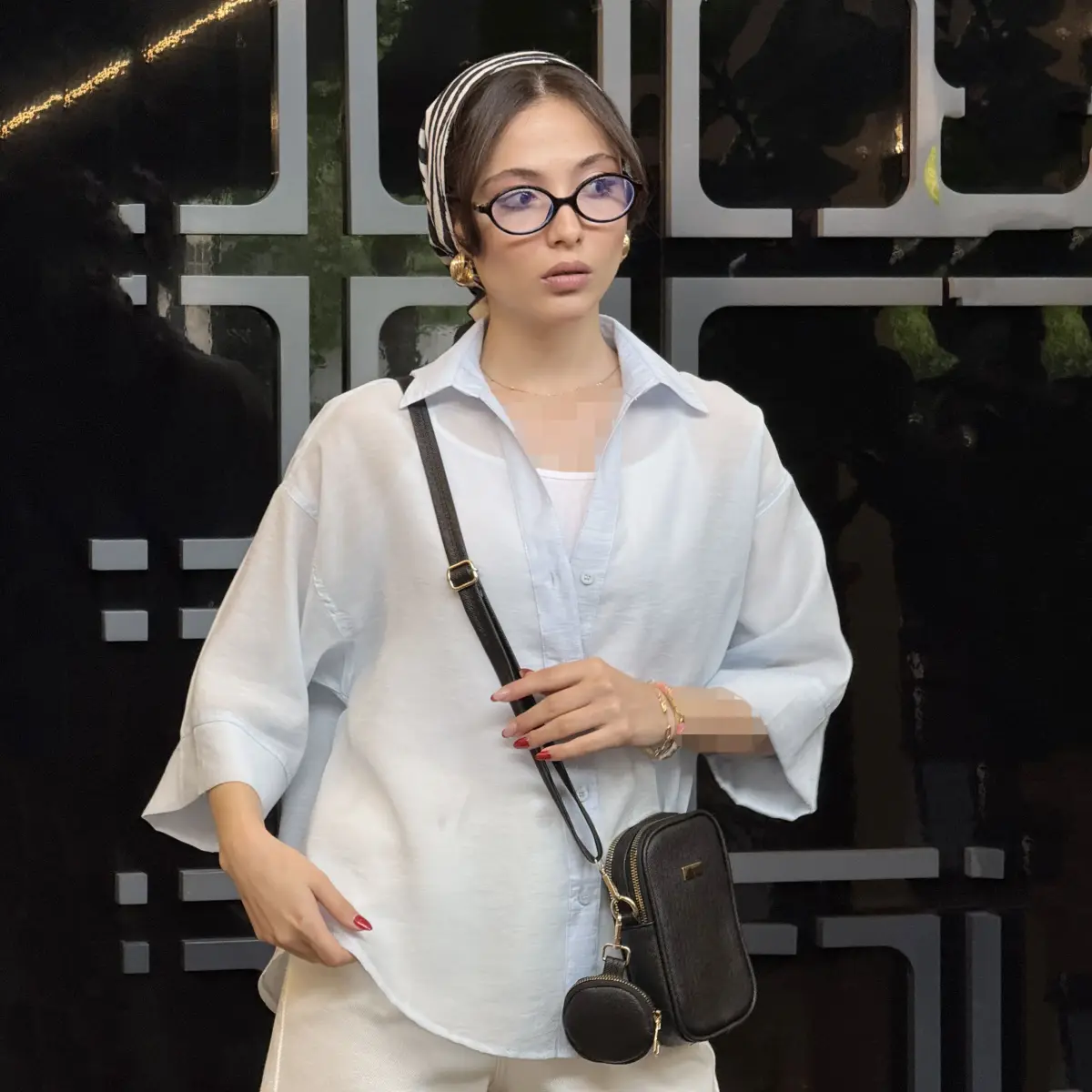 شومیز زنانه رنگی شیشه ای