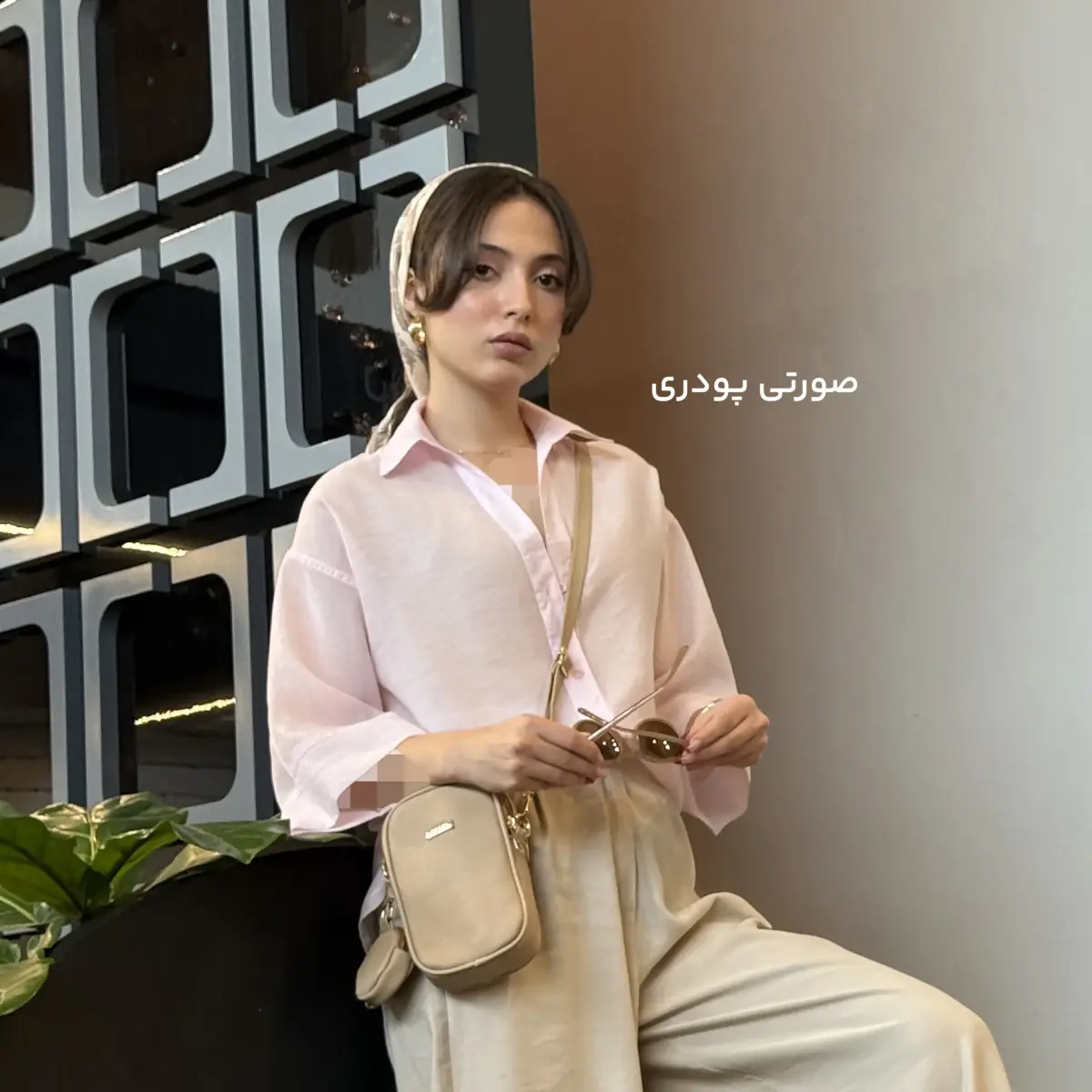شومیز زنانه رنگی شیشه ای