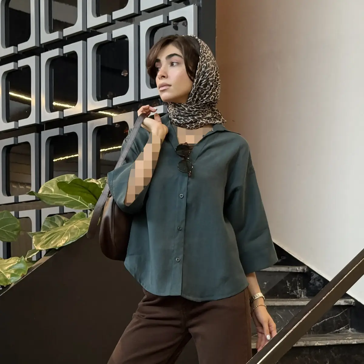 شومیز زنانه رنگی شیشه ای
