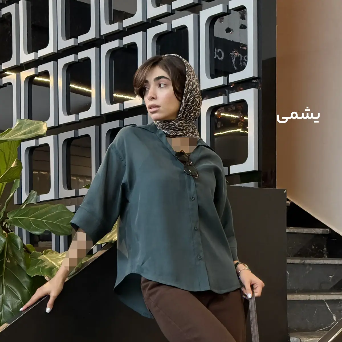 شومیز زنانه رنگی شیشه ای