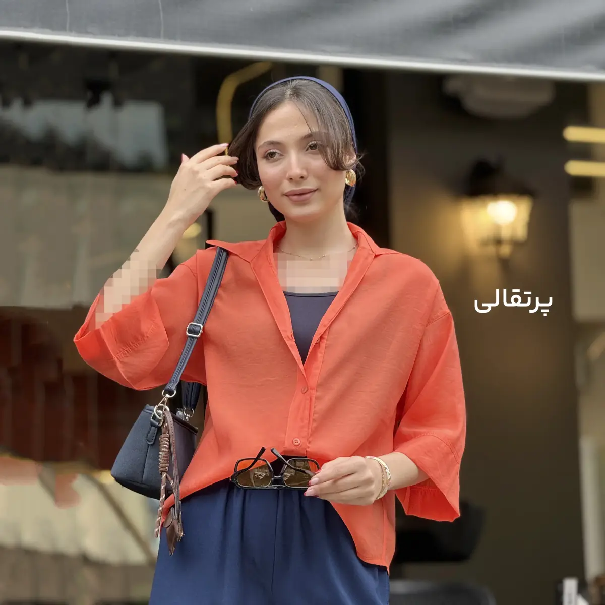 شومیز زنانه رنگی شیشه ای