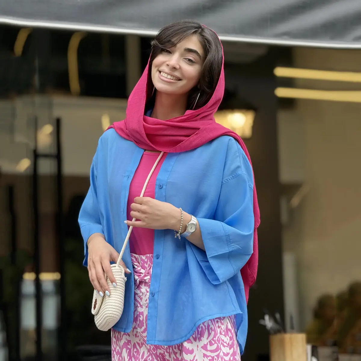 شومیز زنانه رنگی شیشه ای