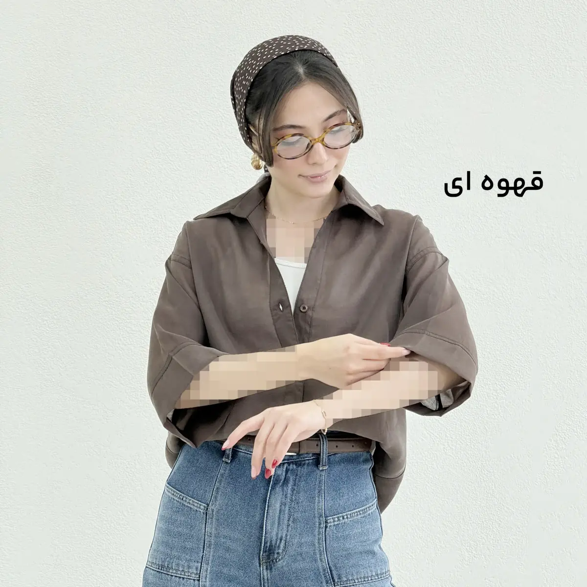 شومیز زنانه رنگی شیشه ای