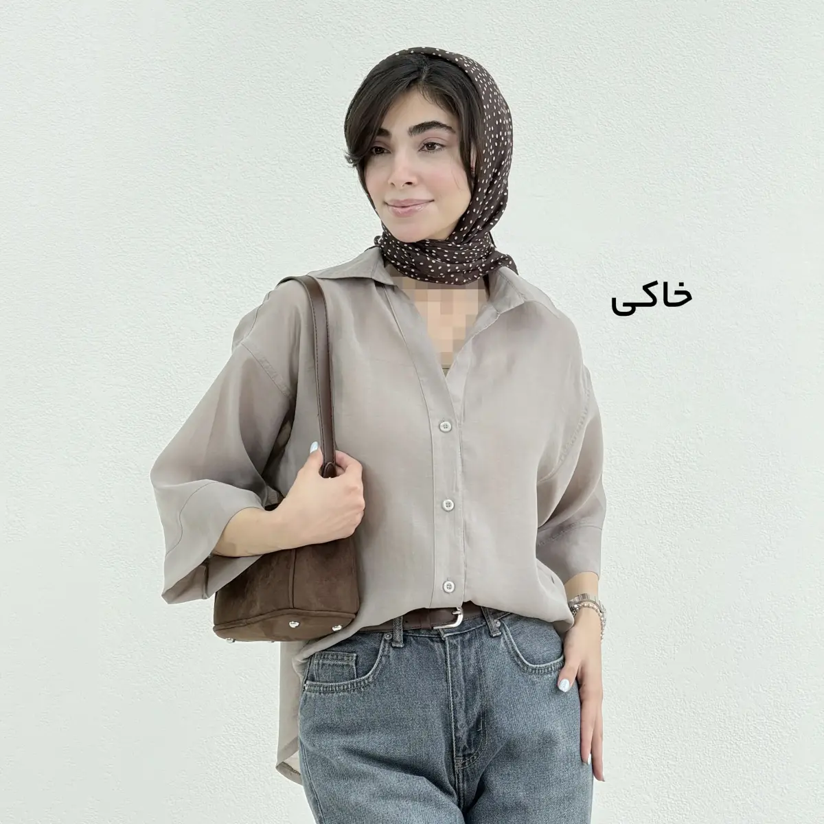 شومیز زنانه رنگی شیشه ای