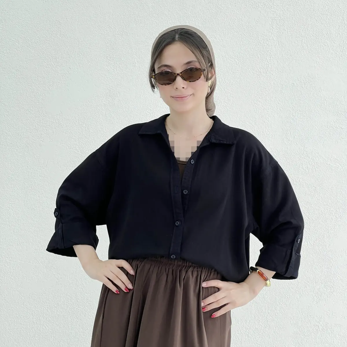شومیز زنانه کتان سیلک
