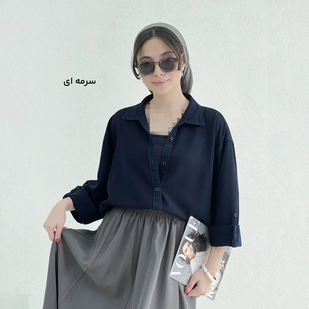 شومیز زنانه کتان سیلک