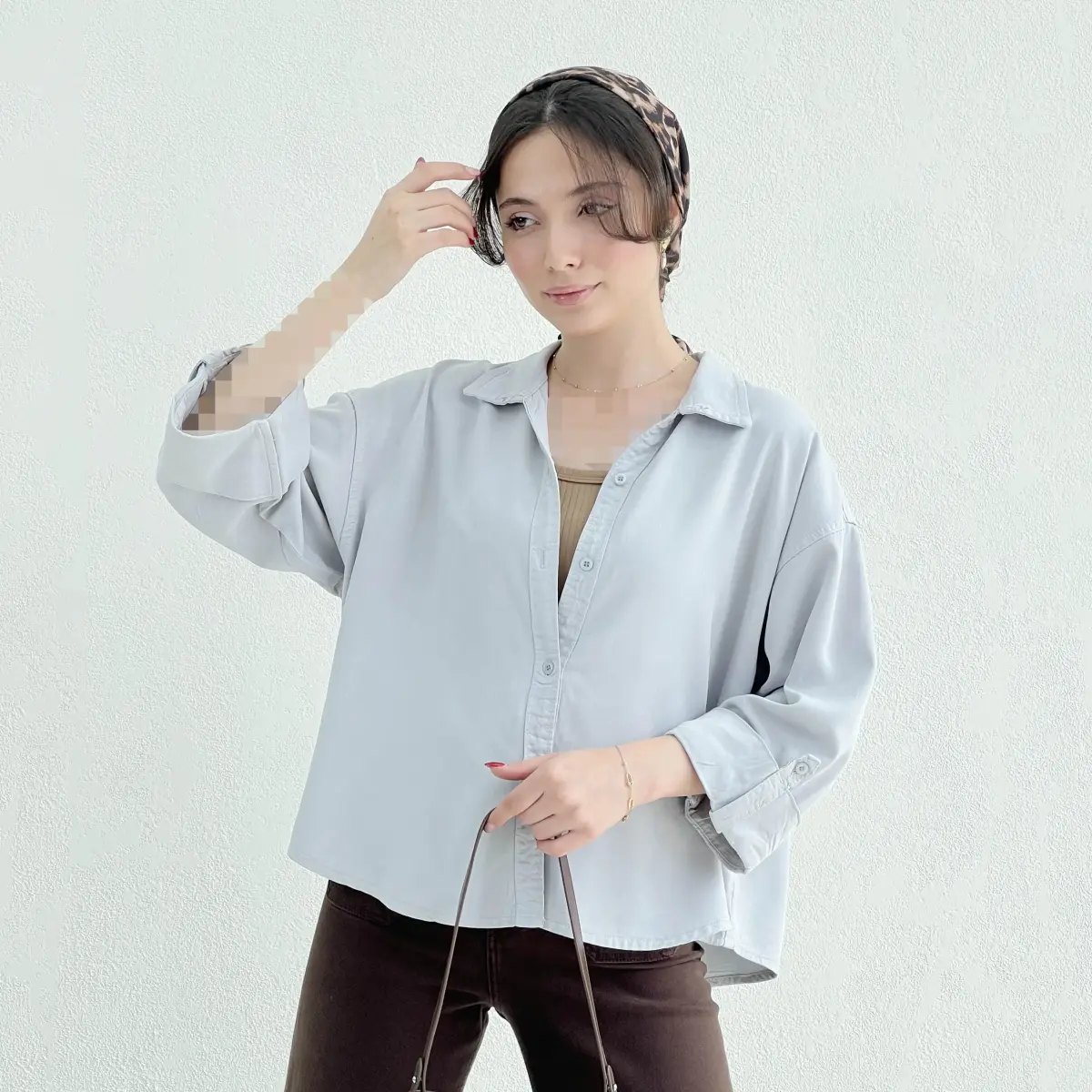 شومیز زنانه کتان سیلک