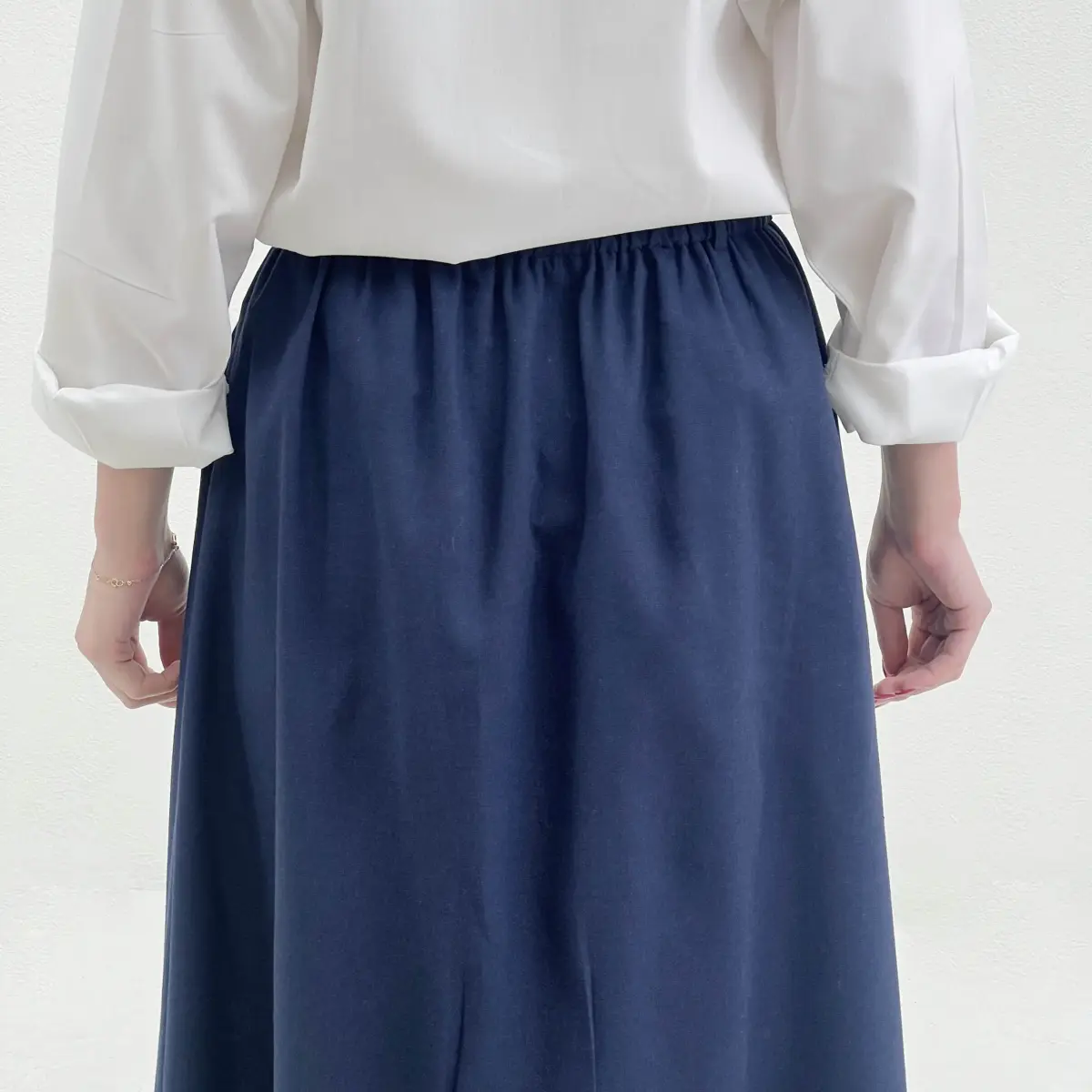 دامن زنانه لینن جلو پیله