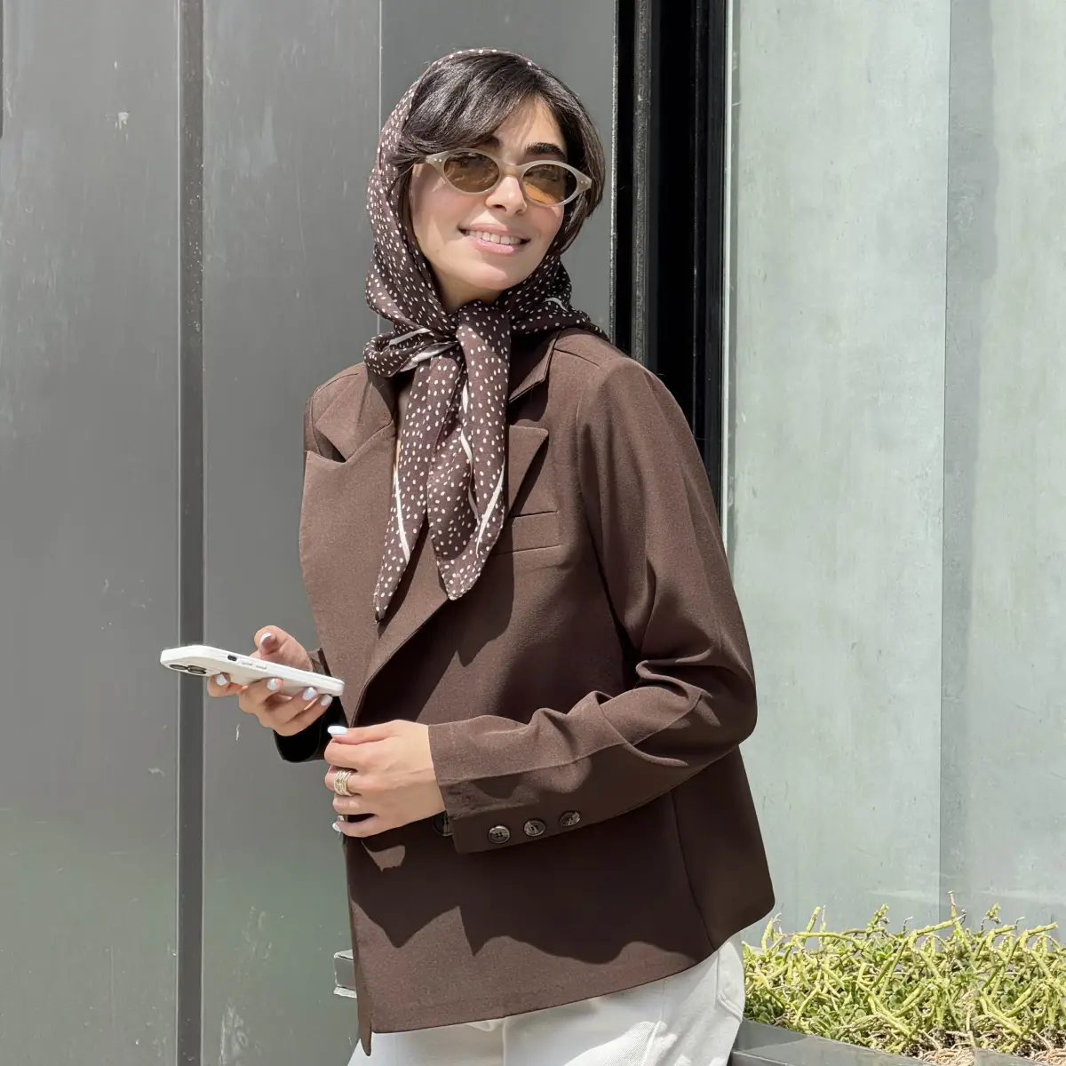 کت کراپ زنانه دو دکمه