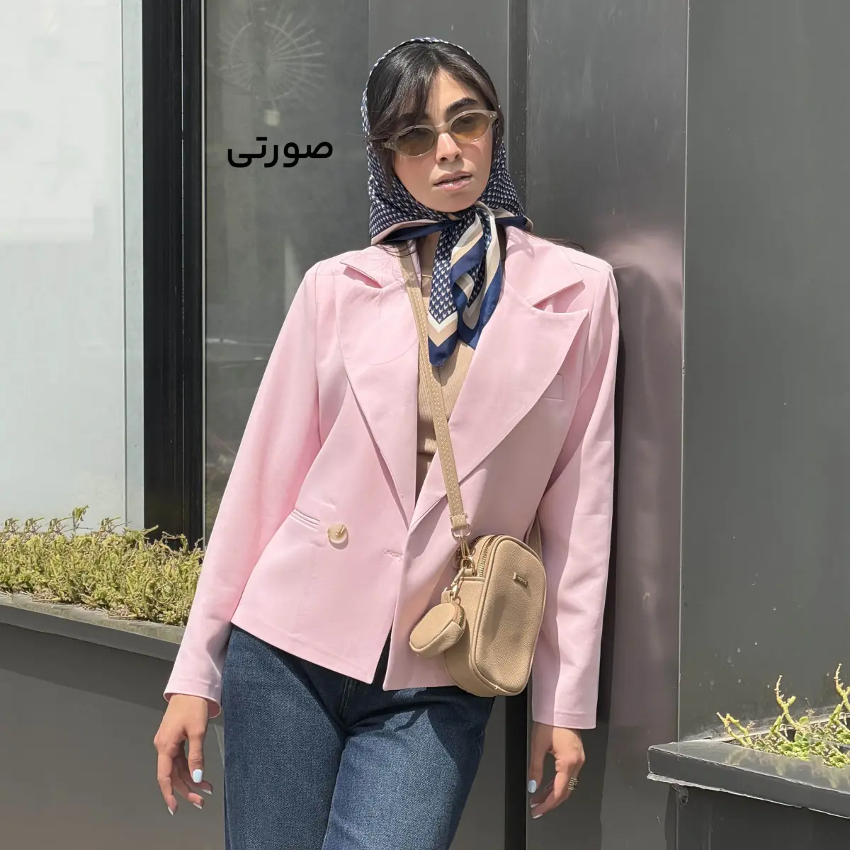 کت کراپ زنانه دو دکمه