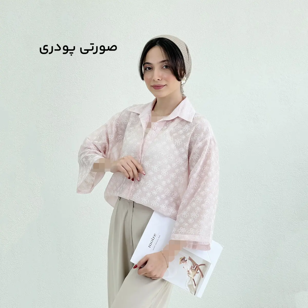 شومیز زنانه طرح گل بهاری