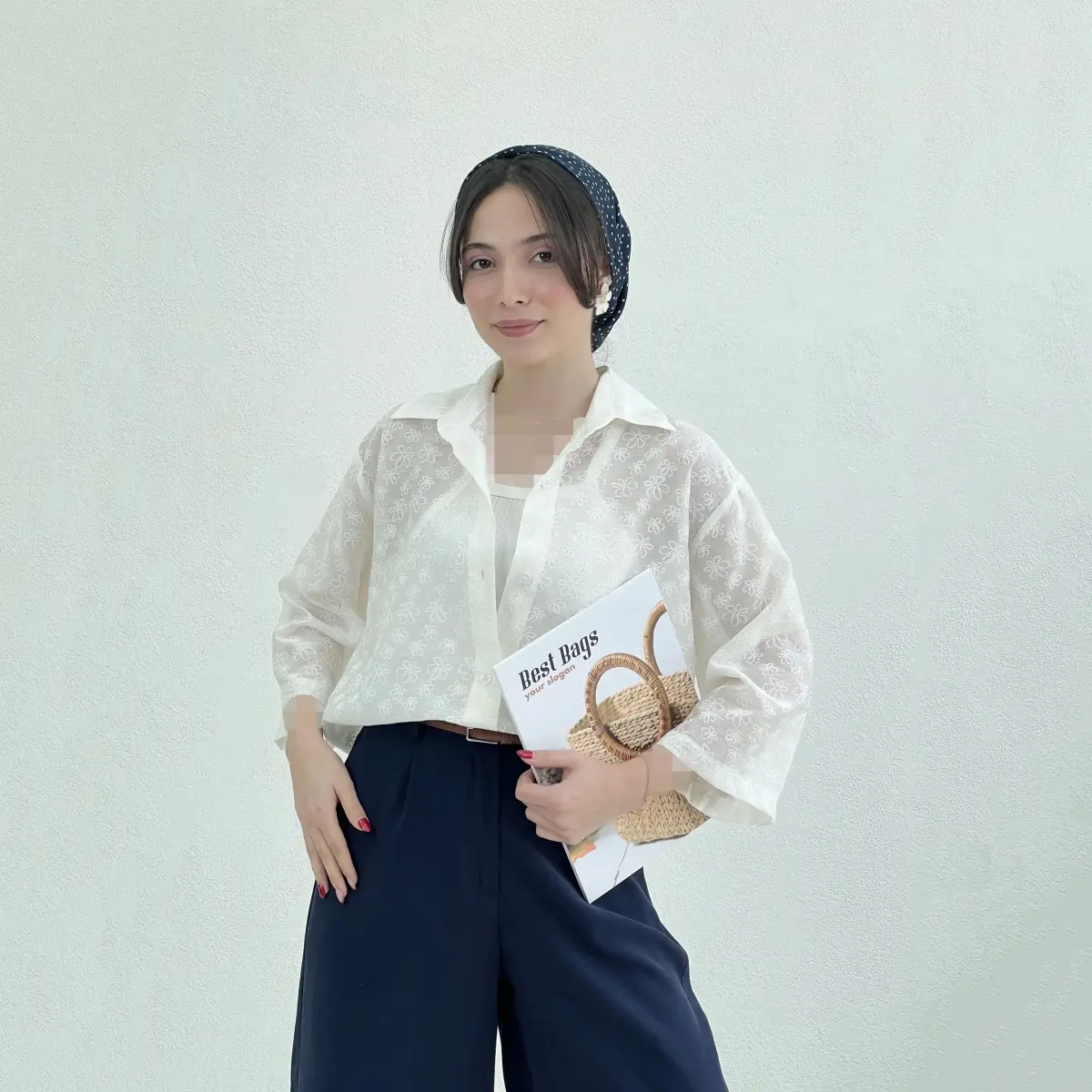 شومیز زنانه طرح گل بهاری