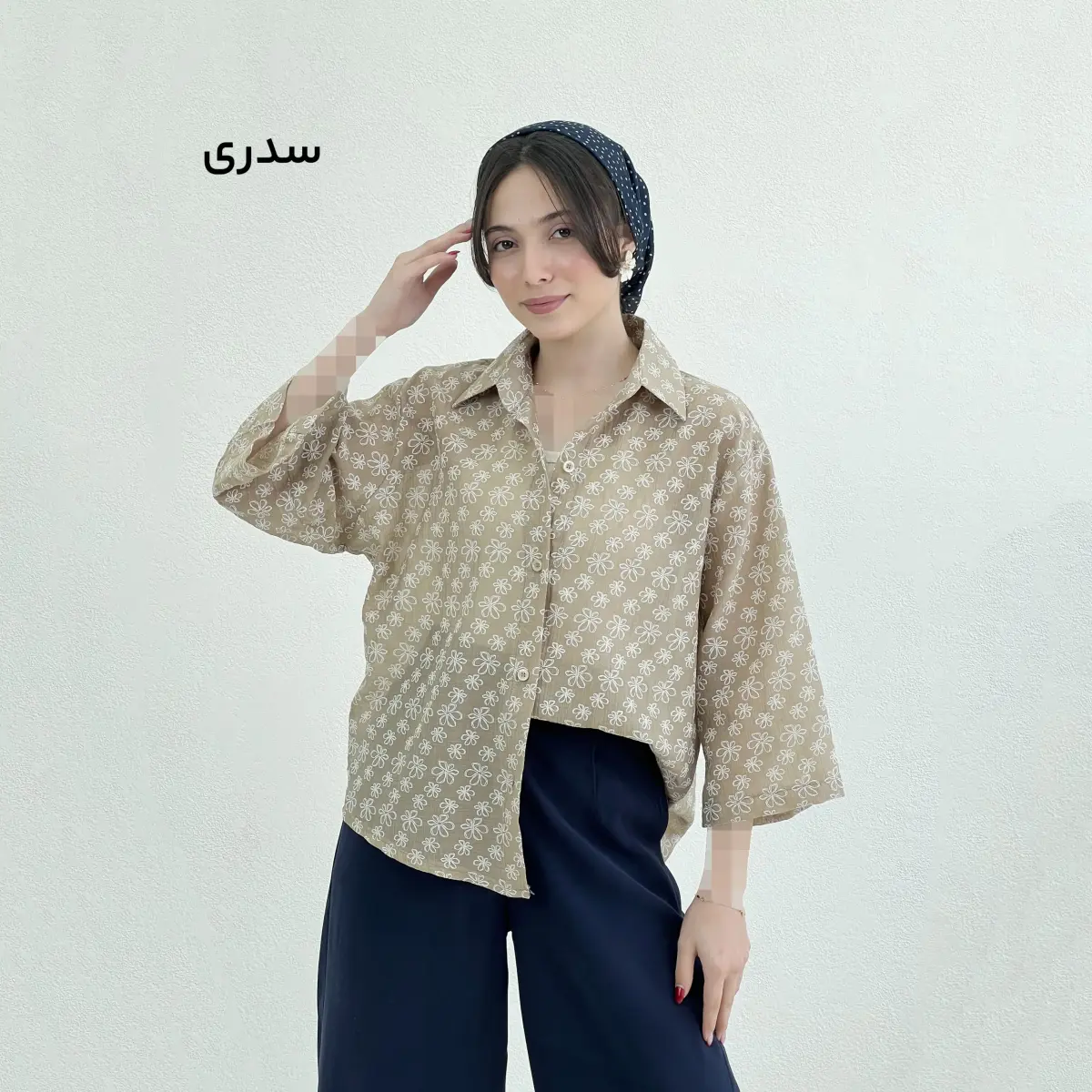 شومیز زنانه طرح گل بهاری