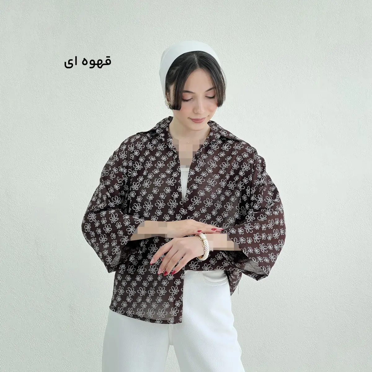 شومیز زنانه طرح گل بهاری
