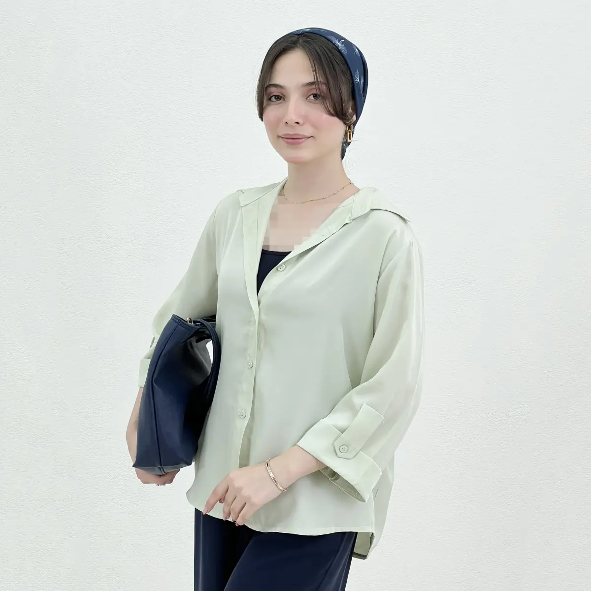 شومیز سیلک زنانه بیسیک