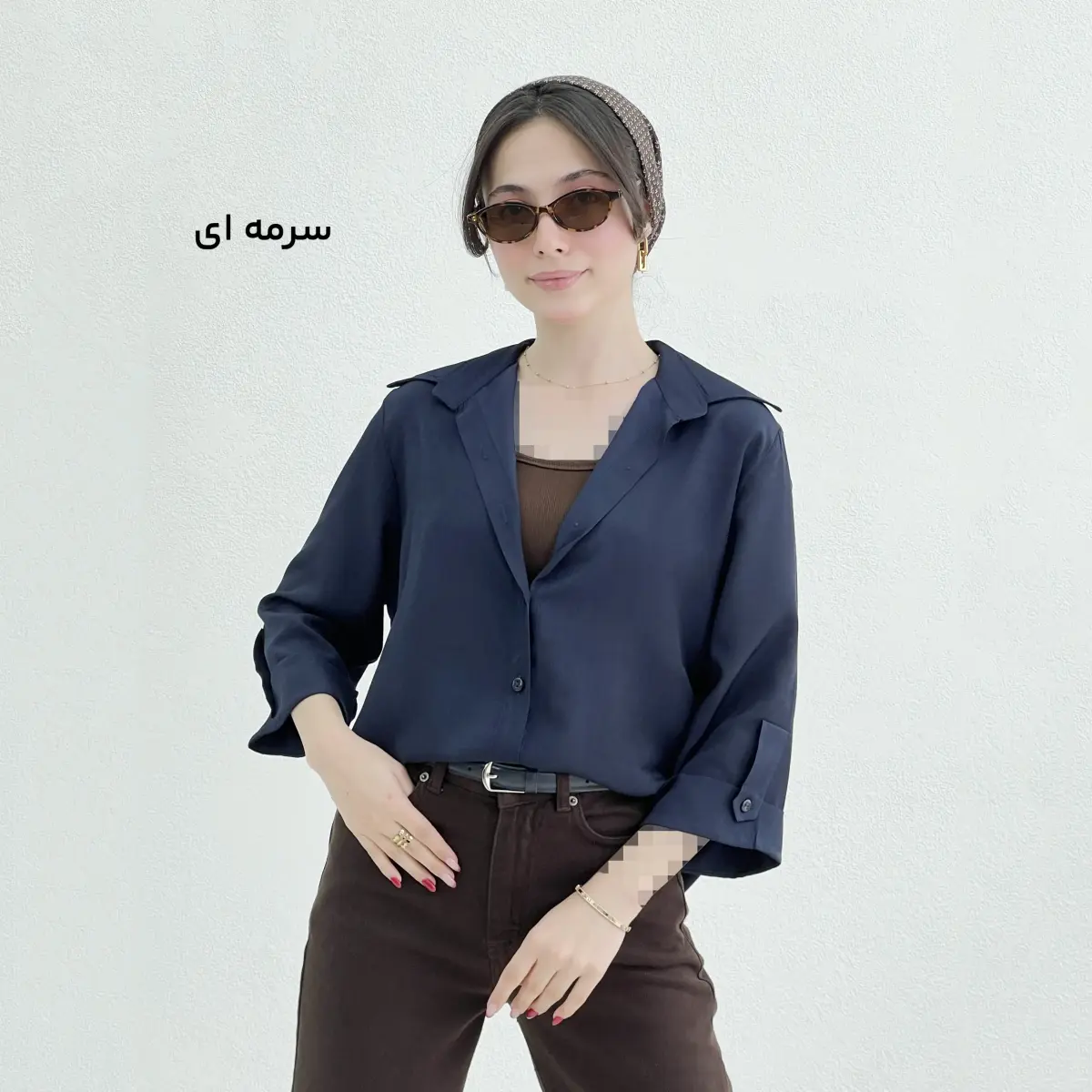 شومیز سیلک زنانه بیسیک