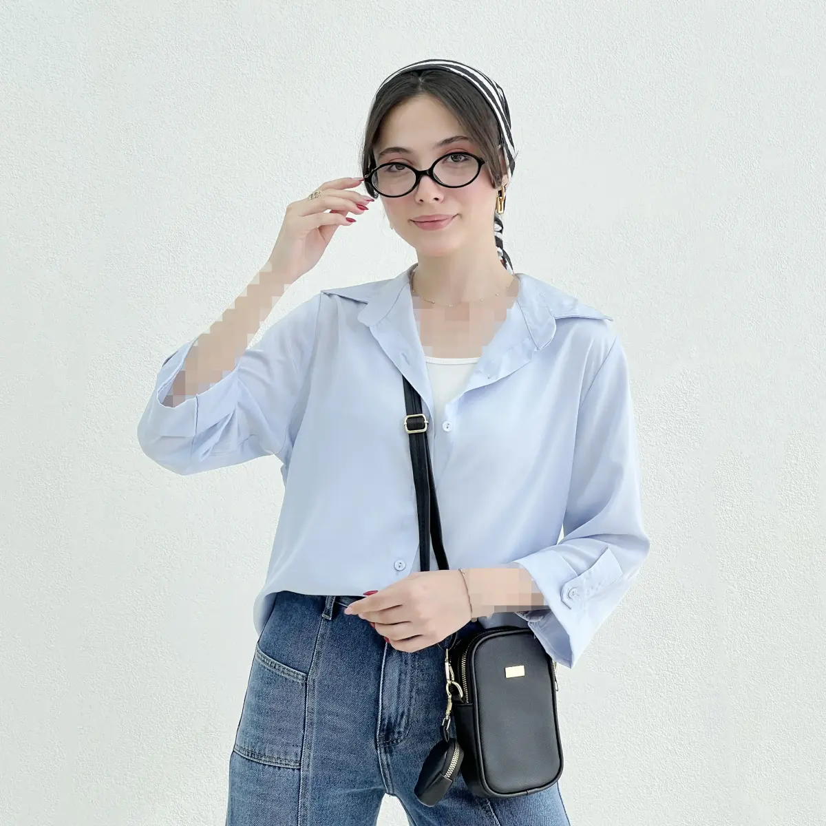 شومیز سیلک زنانه بیسیک