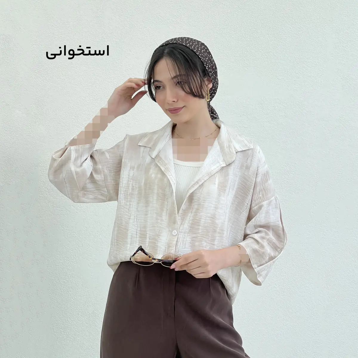 شومیز زنانه طرح گازوئیلی