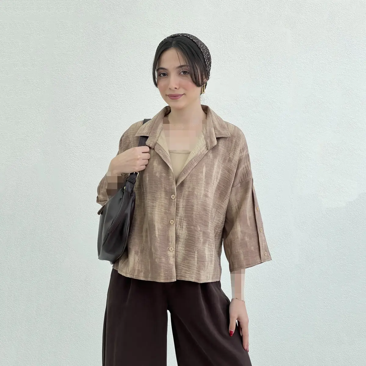 شومیز زنانه طرح گازوئیلی