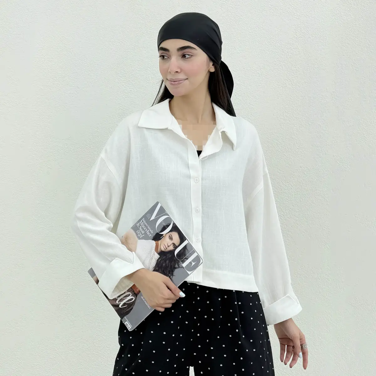 شومیز زنانه آستین پاکتی