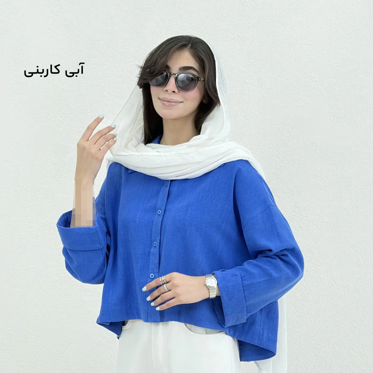 شومیز زنانه آستین پاکتی